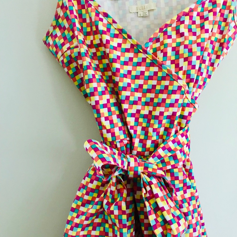 Tulle Wrap Dress - Picture 2 of 7